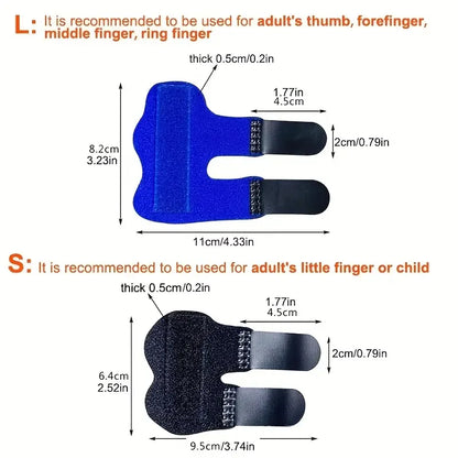 1 férula ajustable para dedos con base de aluminio ligero