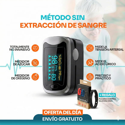 GlucoCare™ 3 en 1: Control Total de tu Salud Sin Dolor + Envío Gratis
